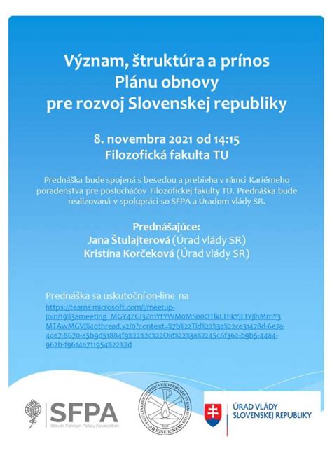 Štruktúra študijného plánu