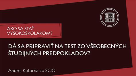 Schéma znázorňujúca štruktúru testu všeobecných študijných predpokladov