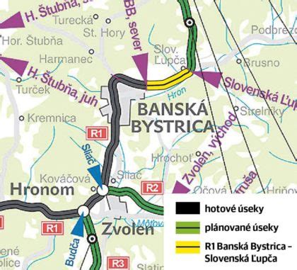 Mapa Banskej Bystrice s vyznačenou Mestskou galériou