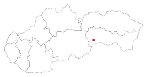 Mapa s vyznačenými internátmi a okolitou oblasťou