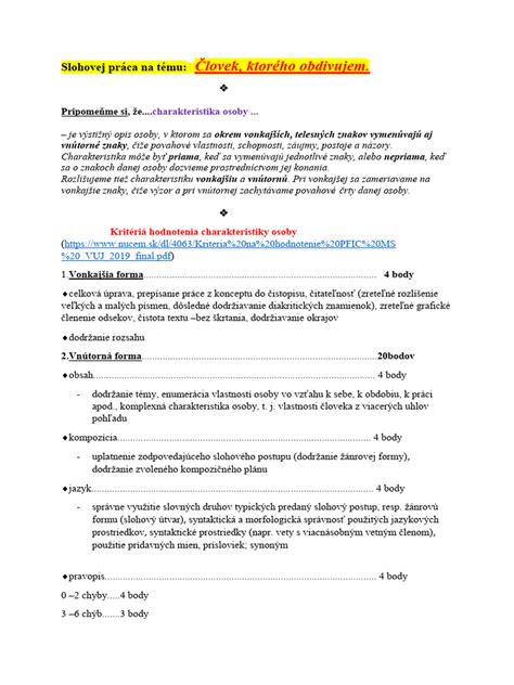 Kompozícia slohovej práce