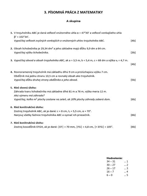 Štruktúra maturitného testu z nemeckého jazyka