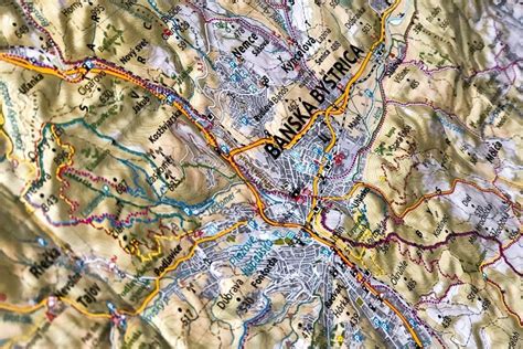 Mapa Banskej Bystrice s vyznačeným areálom UMB