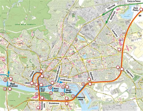 Mapa internátov v Bratislave (Mlyny, Lafranconi)