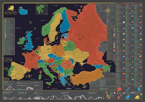Mapa Európy s vyznačenými krajinami Vyšehradskej štvorky