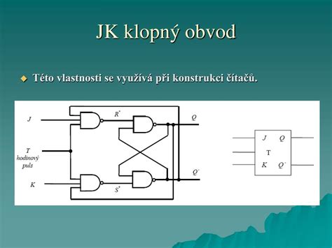 Schéma JK preklápacieho obvodu