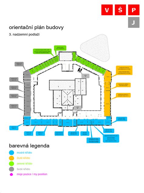 Pôdorysný plán budovy Ekonomickej fakulty UMB