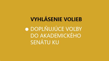 Ilustrácia volieb do akademického senátu