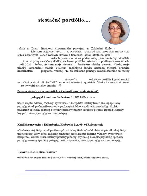 Ilustrácia učiteľa píšuceho atestačné portfólio