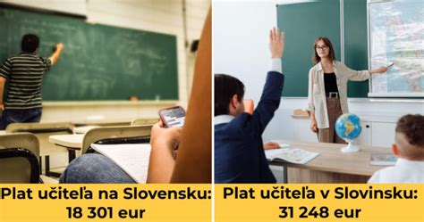 Grafika s porovnaním platov učiteľov