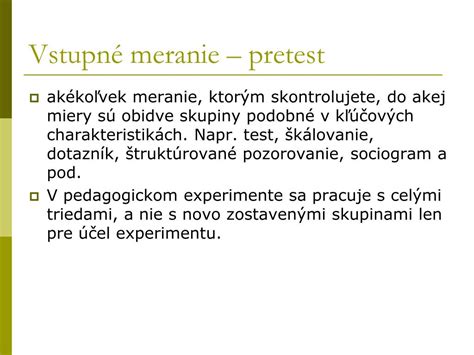 Vizualizácia porovnania experimentálnej a kontrolnej skupiny v pedagogickom experimente