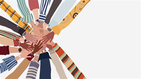 Ilustrácia sociálnej práce s rôznymi skupinami ľudí