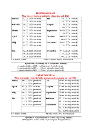 Kalendár s vyznačenými dátumami prijímacieho konania