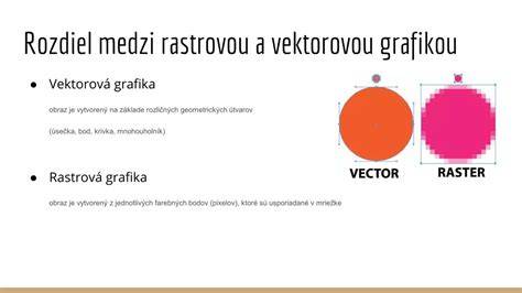Rozdiel medzi rastrovou a vektorovou grafikou