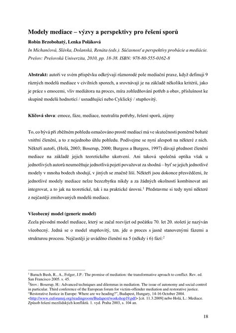 Proces mediácie a probácie