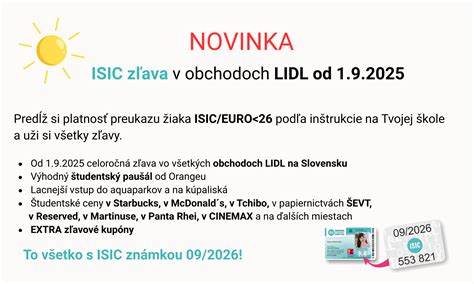 Študenti s preukazom ISIC