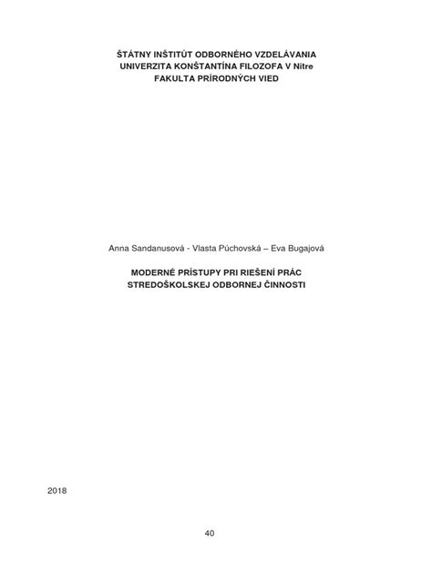 Štruktúra písania seminárnej práce