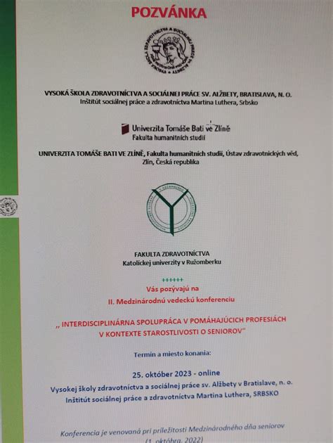 Medzinárodná vedecká konferencia