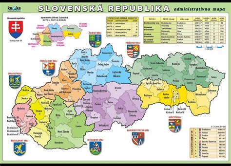 Mapa Slovenska s vyznačenými samosprávami zapojenými do projektov