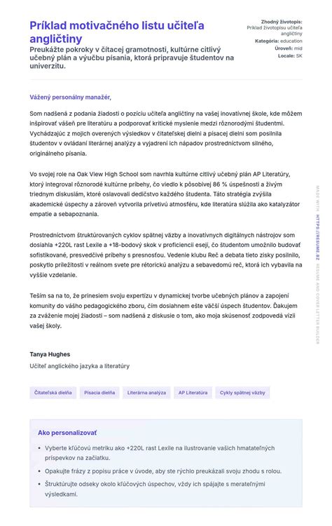 Príklady tém pre písomnú prácu z angličtiny