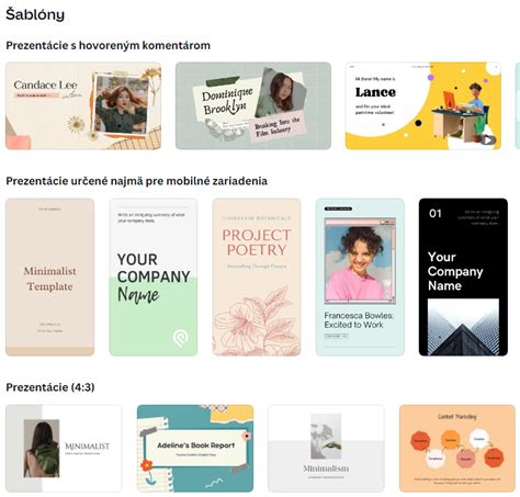 Príklad vhodnej šablóny pre prezentáciu