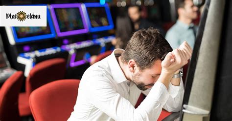 Ilustrácia človeka hrajúceho na hracích automatoch