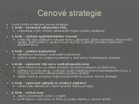 Graf znázorňujúci kroky tvorby odbytovej stratégie