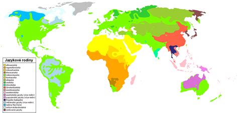 Mapa rozšírenia slovanských jazykov
