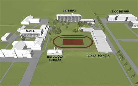 Vizualizácia moderného kampusu v Bernolákove