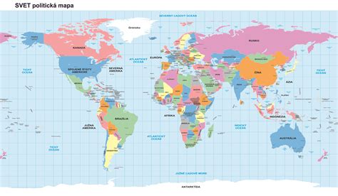 Mapa anglicky hovoriacich krajín