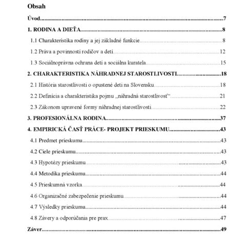 Príklady ilustrácií a tabuliek v práci