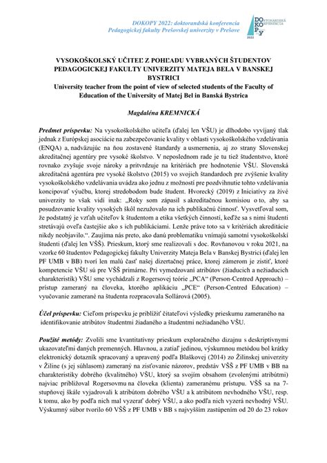 štruktúra pedagogickej fakulty