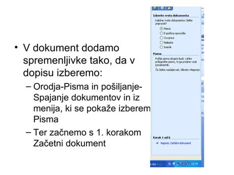 Príklady dokumentov v portfóliu