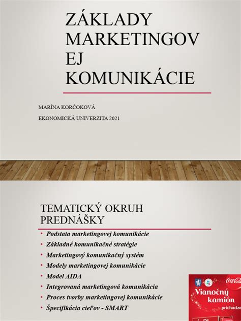 Štruktúra marketingovej komunikácie