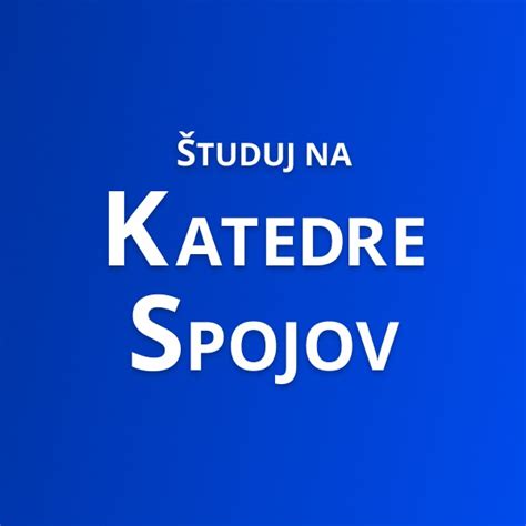 Štruktúra vzdelávania na Katedre spojov