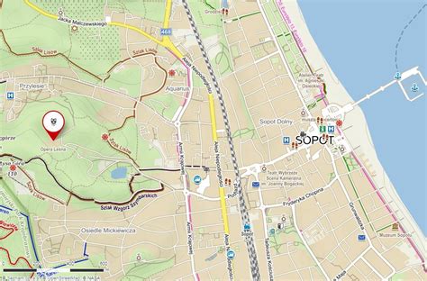 Mapa Bardejova s vyznačením ulice Stocklova