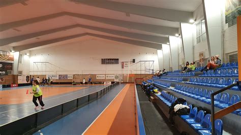 Interiér zrekonštruovanej športovej haly