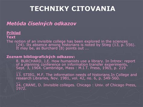 Príklad citovania v zozname literatúry