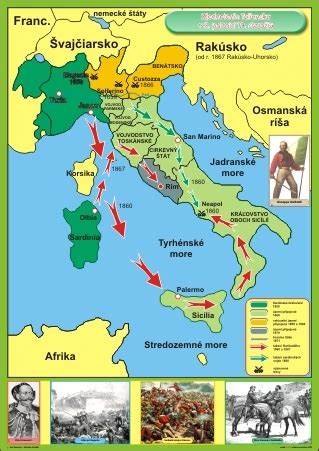 Mapa talianskeho ťaženia Napoleona