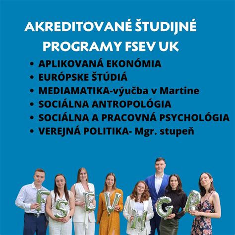 Štruktúra študijných programov na FiF UK