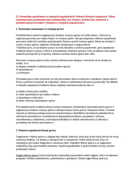 Ilustrácia manažmentu a marketingu vo verejnej správe