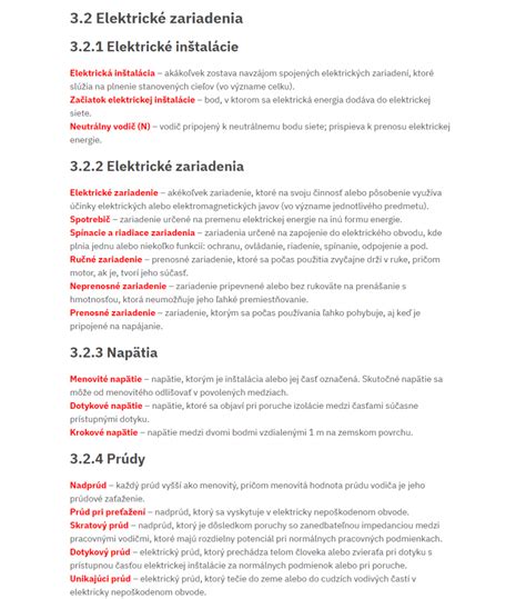 Štruktúra študijného odboru elektrotechnika