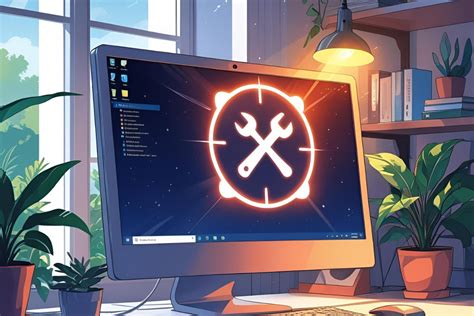 Ilustrácia správcu systému pracujúceho pri viacerých monitoroch