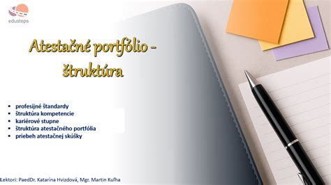Štruktúra atestačného portfólia