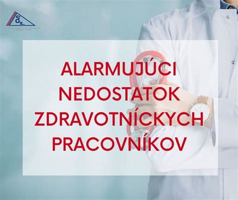 Infografika o nedostatku zdravotníckeho personálu