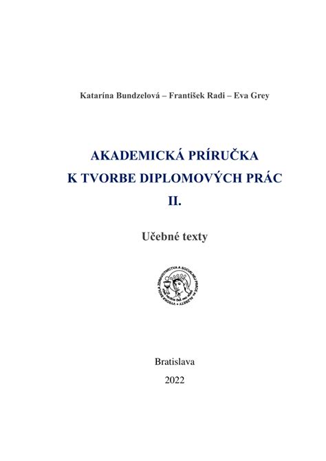 Typy tvrdých väzieb diplomových prác