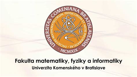 Štruktúra fakulty matematiky, fyziky a informatiky Univerzity Komenského