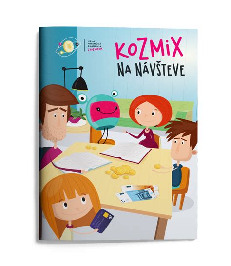 Ilustrácia Kozmixa a detí pracujúcich na projekte
