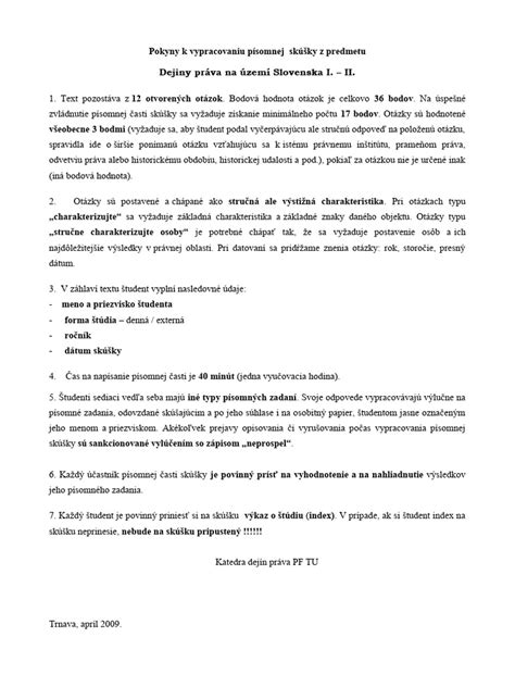 Ilustrácia štruktúry písomnej časti jazykovej skúšky