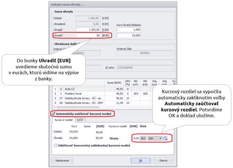 Porovnanie pokladnice a bankového účtu